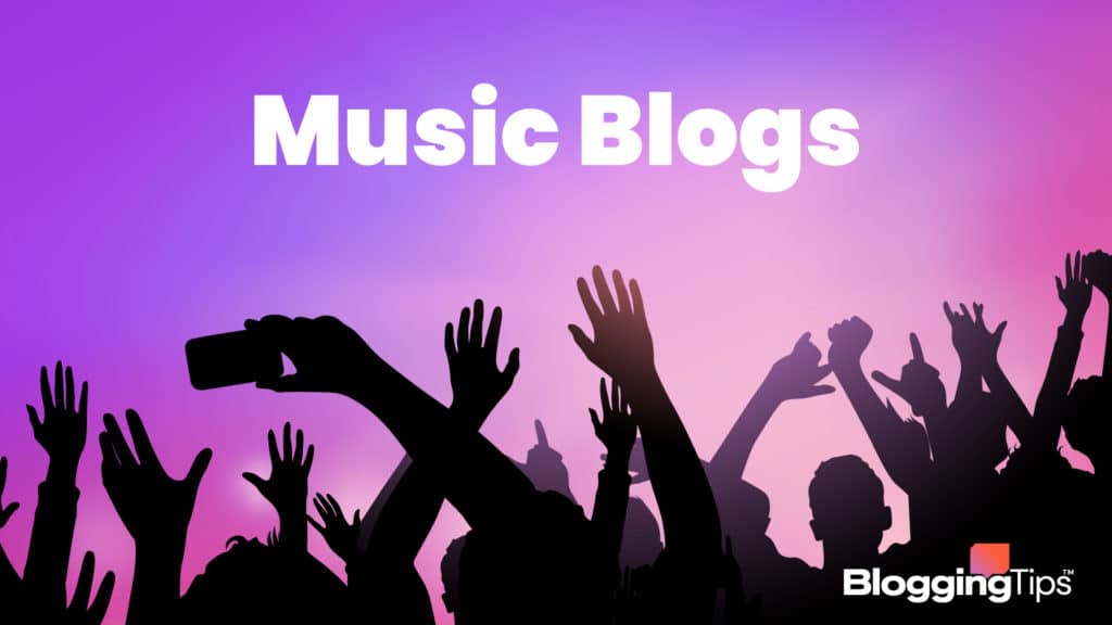 vector graphic showing an illustration of the best music blogs