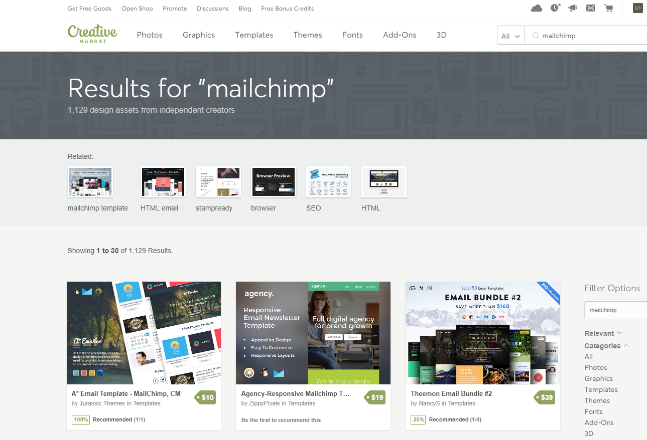 The Best Free MailChimp Templates for Bloggers - Creative Market