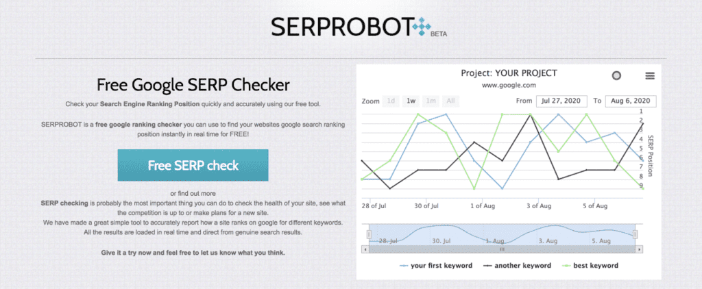 SERP Robot Screenshot