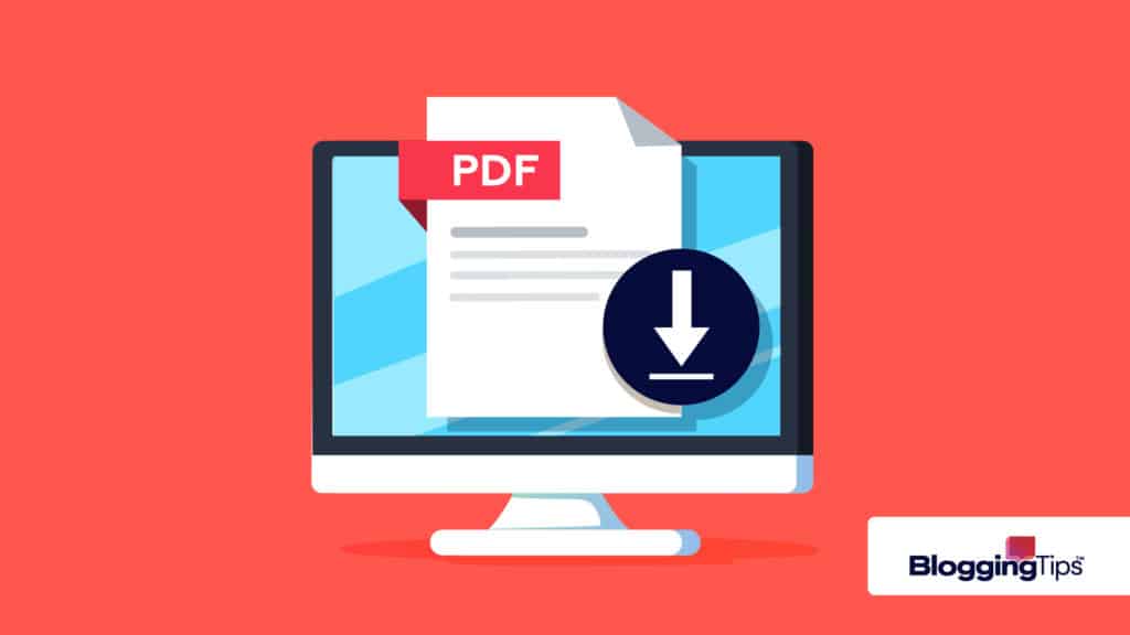 vector graphic showing an illustrative example of what does pdf stand for