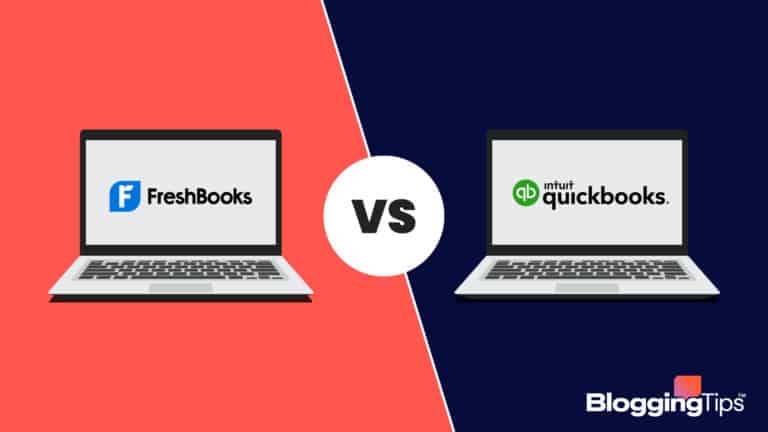vector graphic showing an illustration of the freshbooks vs quickbooks battle