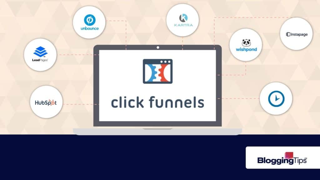 vector graphic showing the most popular clickfunnels alternatives