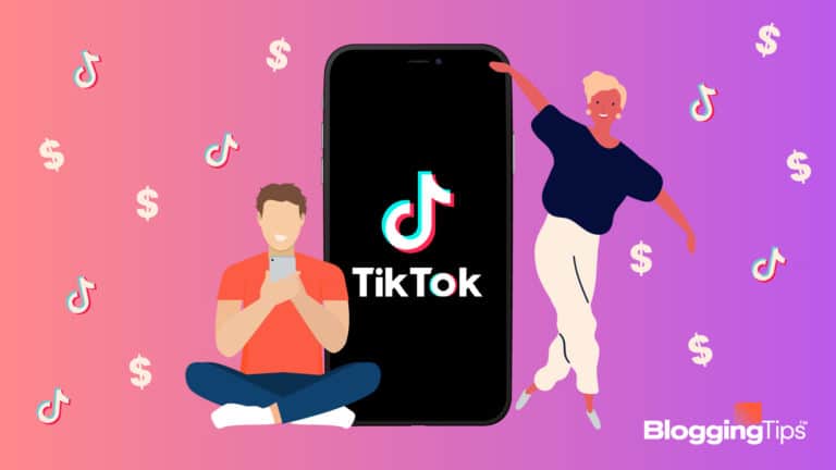 vector graphic showing elements of how to make money on tiktok