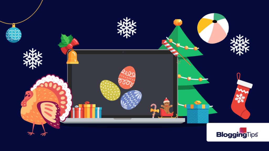 a vector graphic showing an illustration of a holiday post for social media
