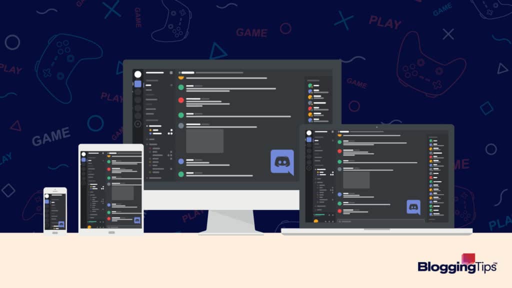 vector graphic showing a screen illustrating how to stream on discord