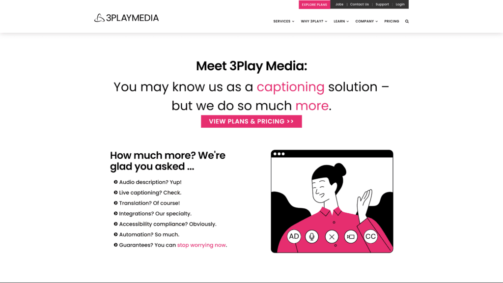 3playmedia homepage screenshot 1