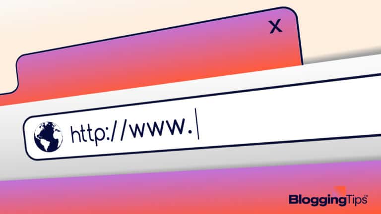 image showing a blog url on a computer screen