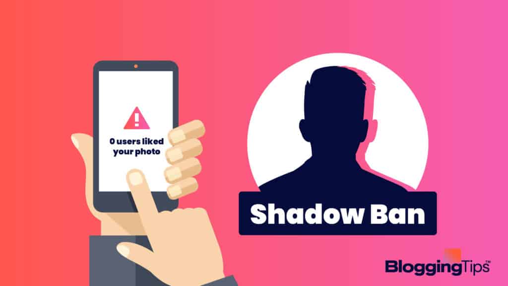 image to illustrate what is shadow banning and how it works