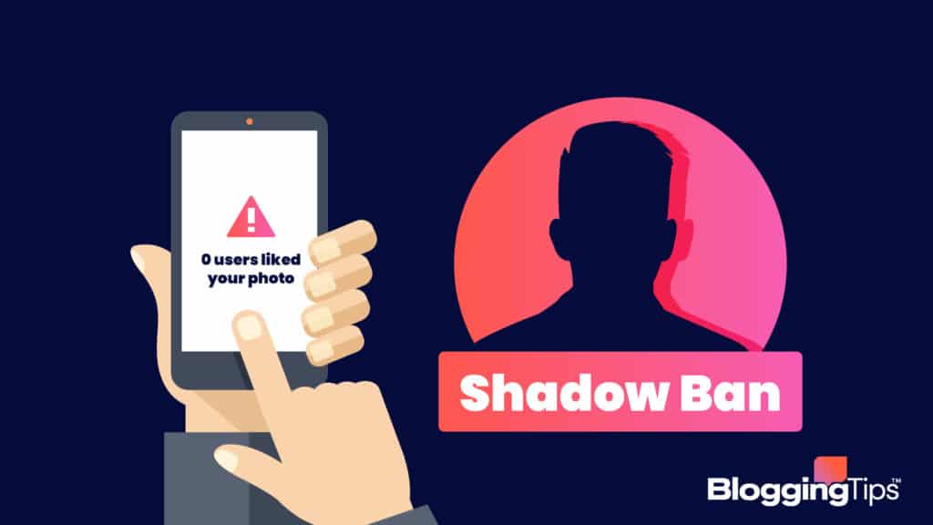image to illustrate what is shadow banning and how it works