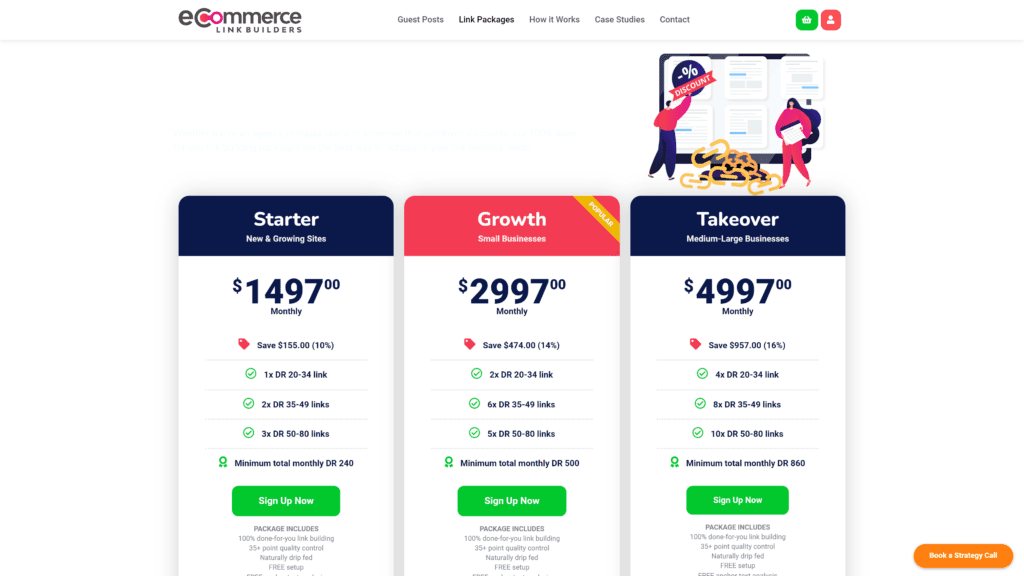 screenshot of the ecommerce homepage