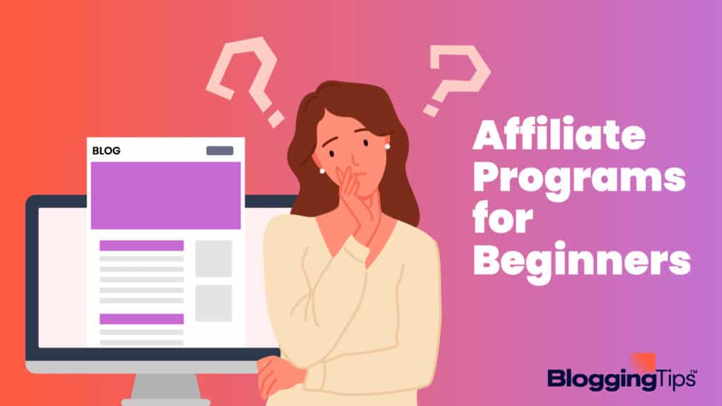 vector graphic showing an illustration of affiliate programs for beginners