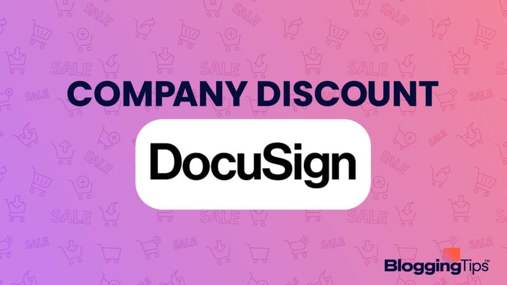 header image showing docusign discount graphic