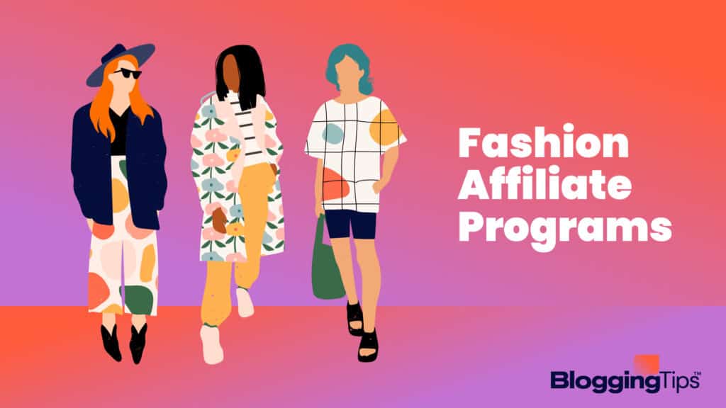 vector graphic showing an illustration of fashion affiliate programs