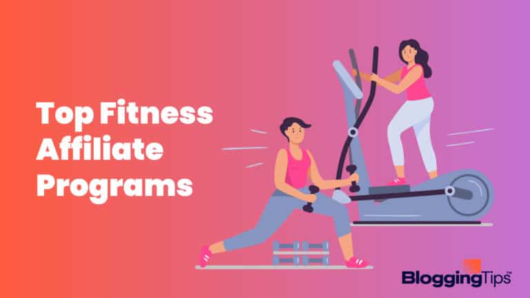 vector graphic showing an illustration of the best fitness affiliate programs