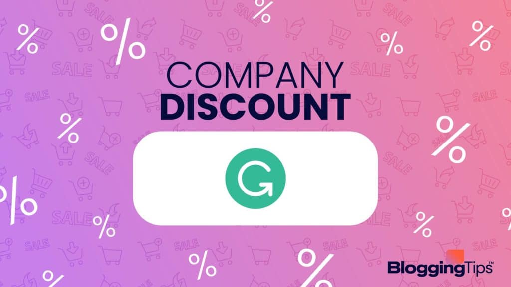 vector graphic showing an illustration of a grammarly discount