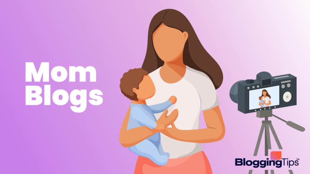 vector graphic showing an illustration of the best mom blogs