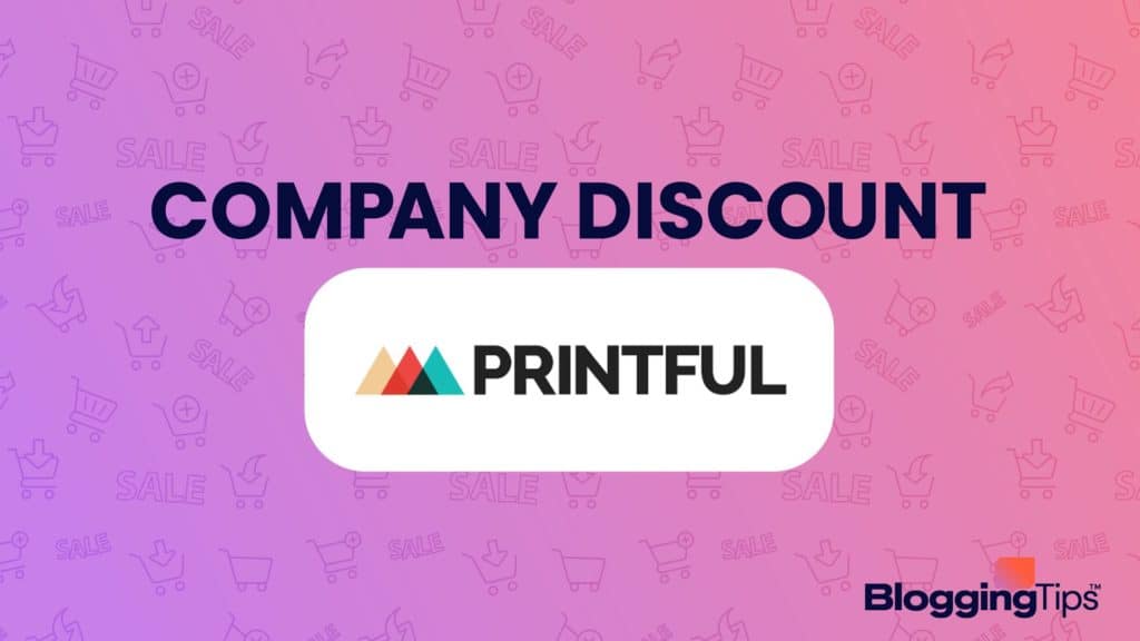 header image showing printful discount graphic