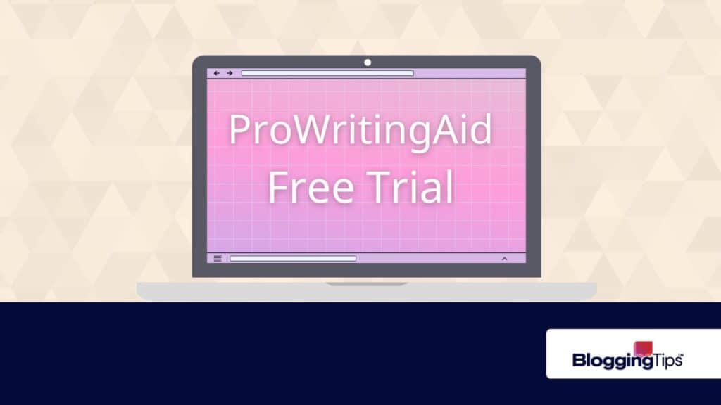 vector graphic showing a prowritingaid free trial on a screen