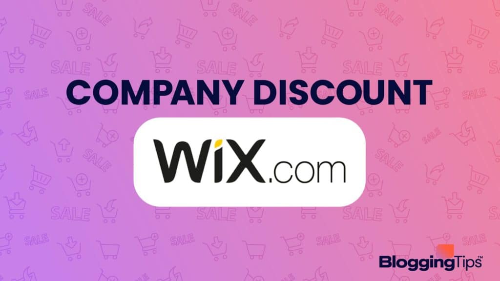 header image showing wix.com discount graphic