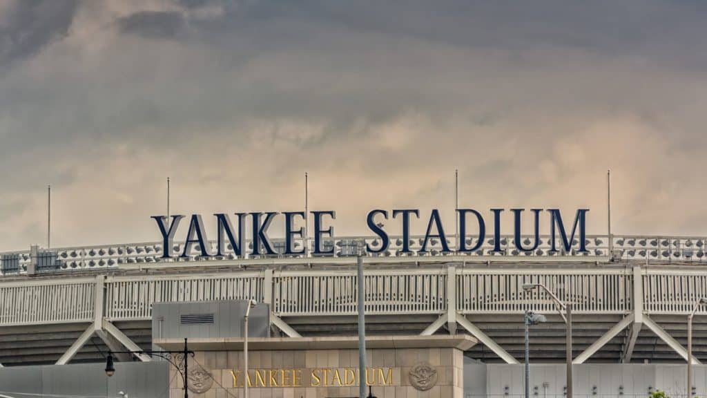 stock image showing a picture of yankee stadium - header for yankee blogs post