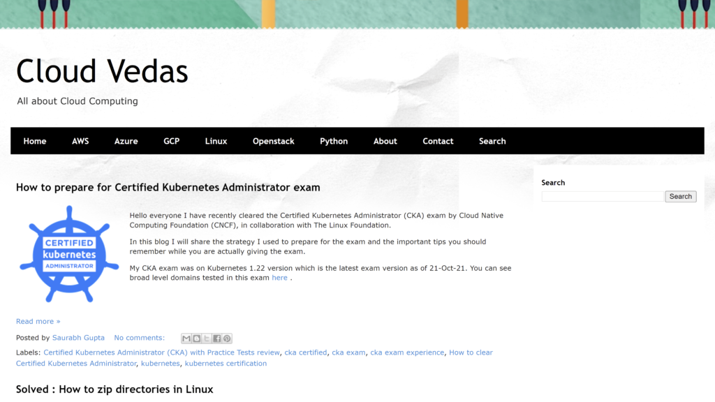 cloudvedas homepage screenshot 1