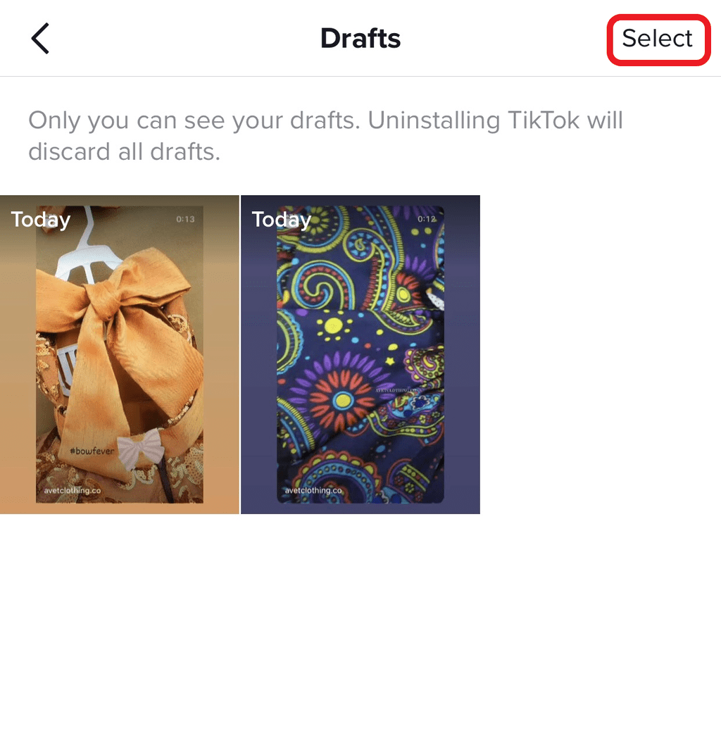 draft select