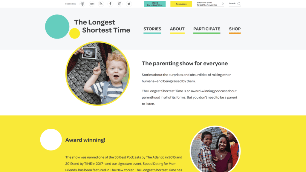 a screenshot of the LongestShortest Time homepage