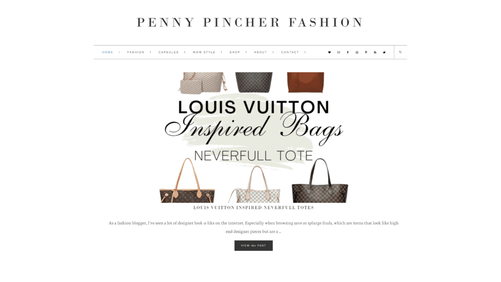pennypincherfashion homepage screenshot 1