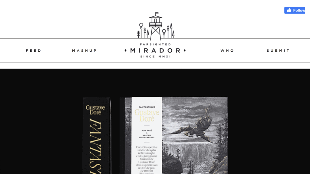 a screenshot of the mirador homepage