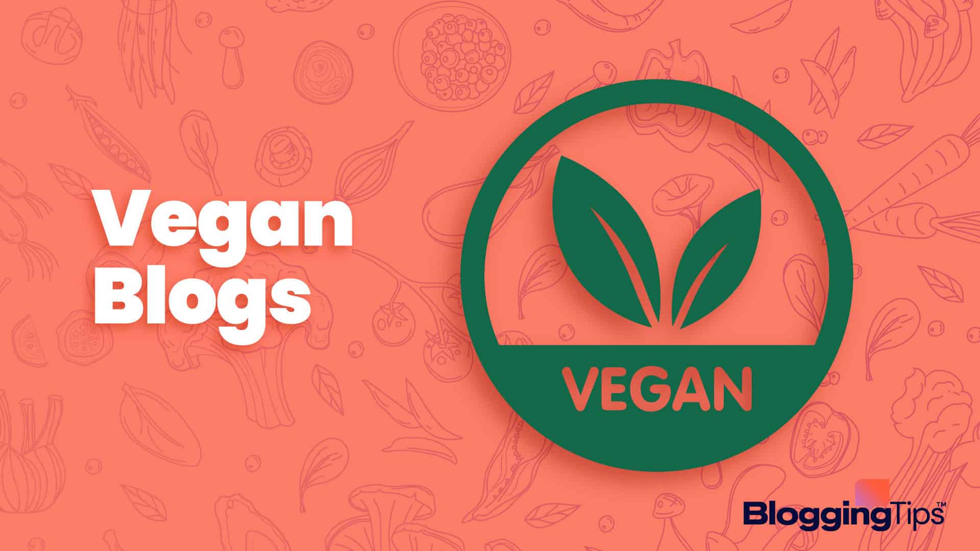 vector graphic showing an illustration of vegan blogs