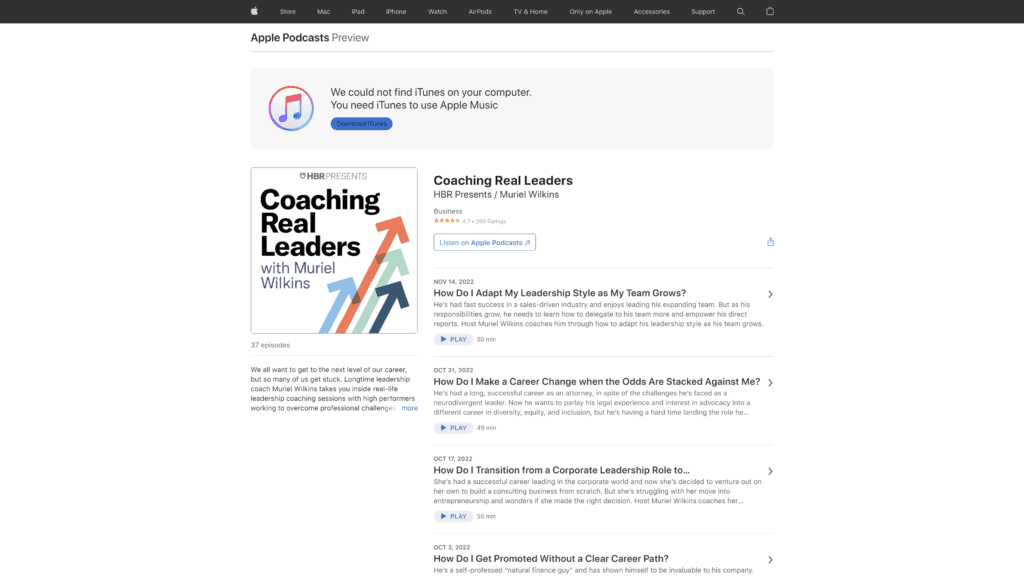 coaching real leaders homepage screenshot 1