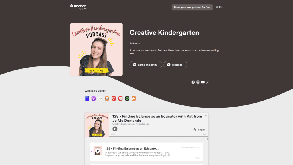 creativekindergarten homepage screenshot 1