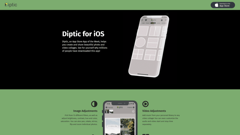 diptic homepage screenshot 1
