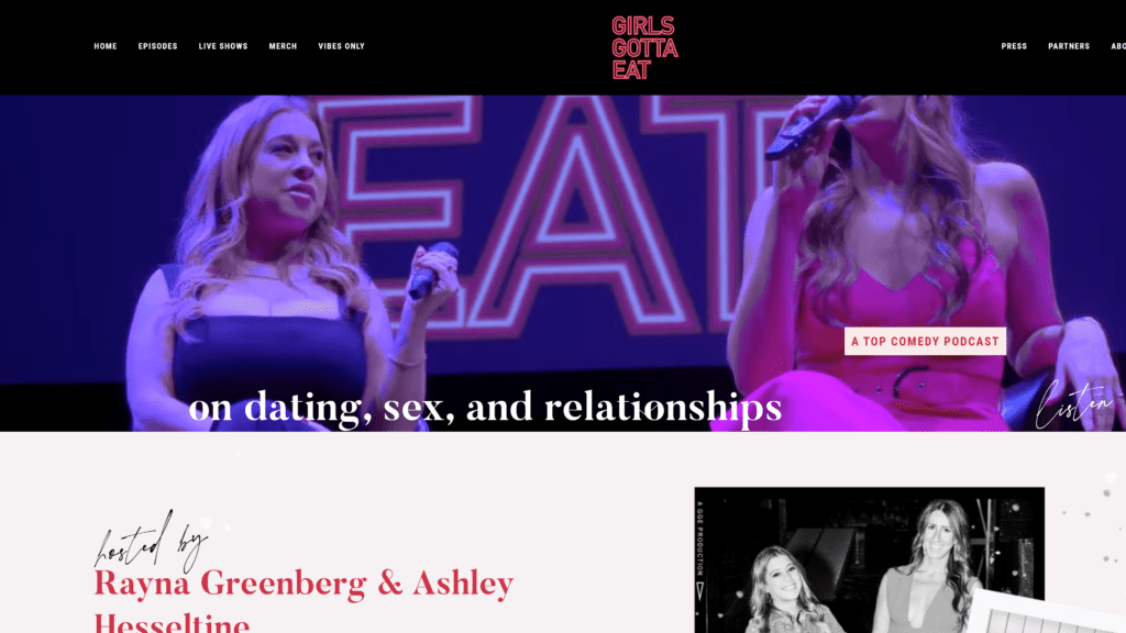 girlsgottaeat homepage screenshot 1