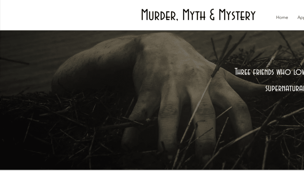 murdermythmystery homepage screenshot 1