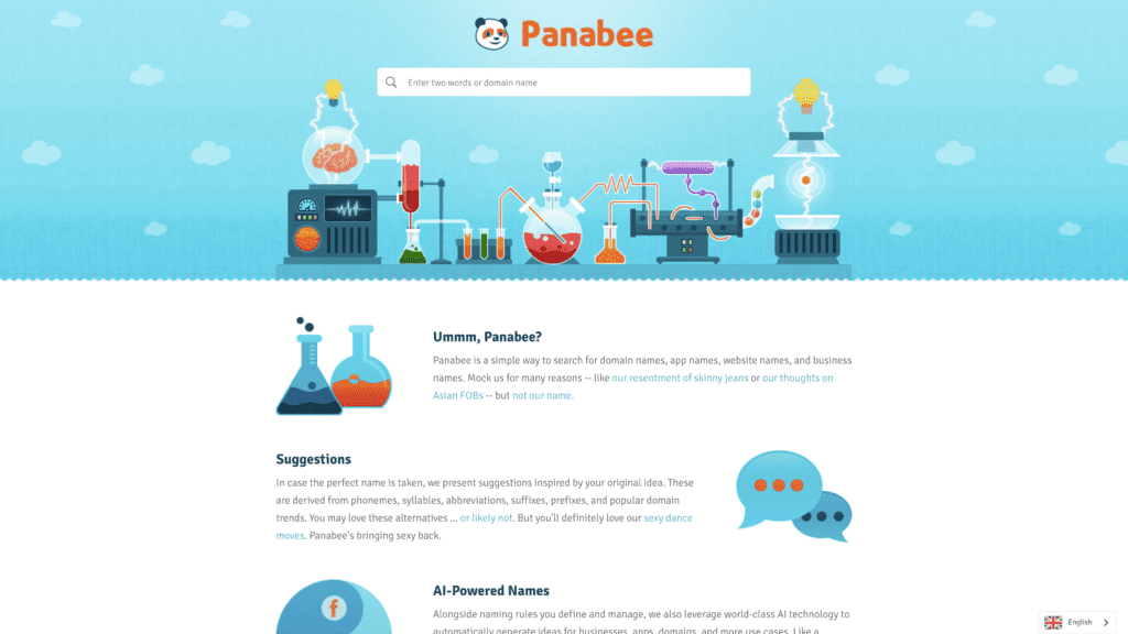 panabee homepage screenshot 1
