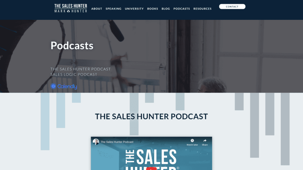 thesaleshunter podcast homepage screenshot 1