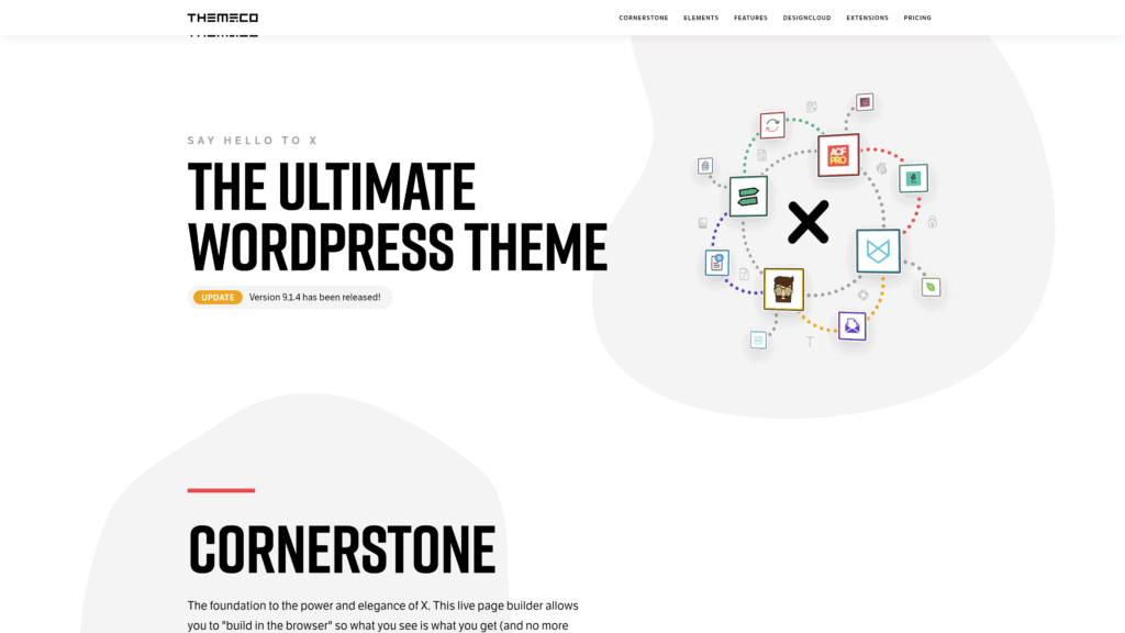 x wordpress theme homepage screenshot 1