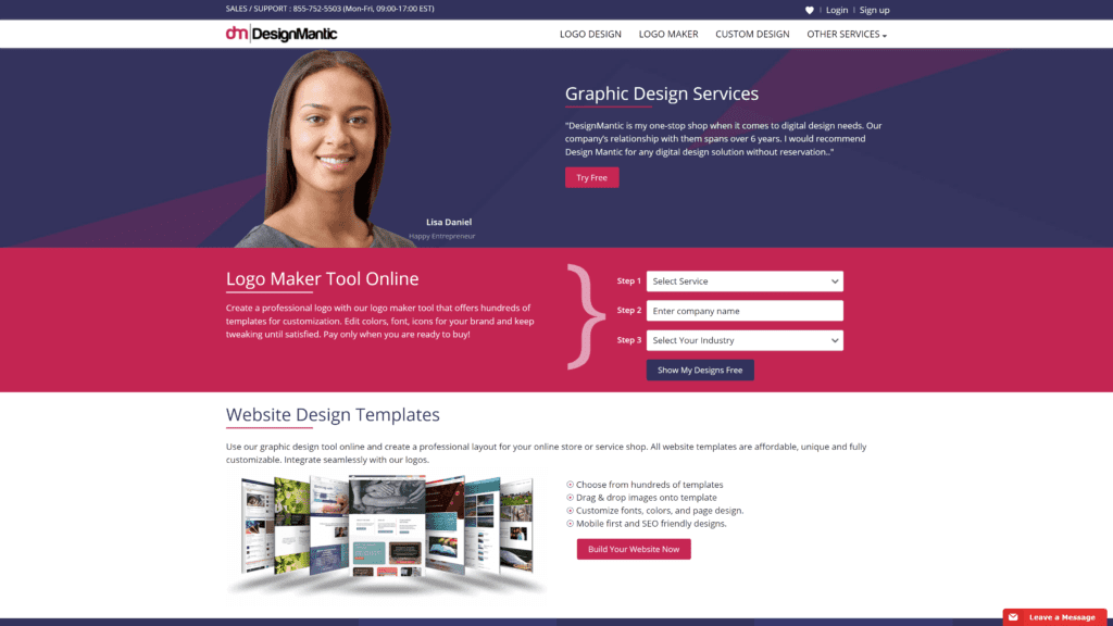 designmantic homepage screenshot 1