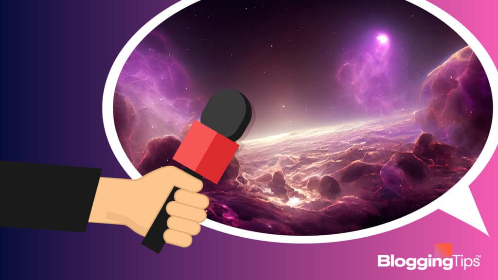 vector graphic showing a hand holding a microphone and a graphic to increase the podcasts popularity in recent years