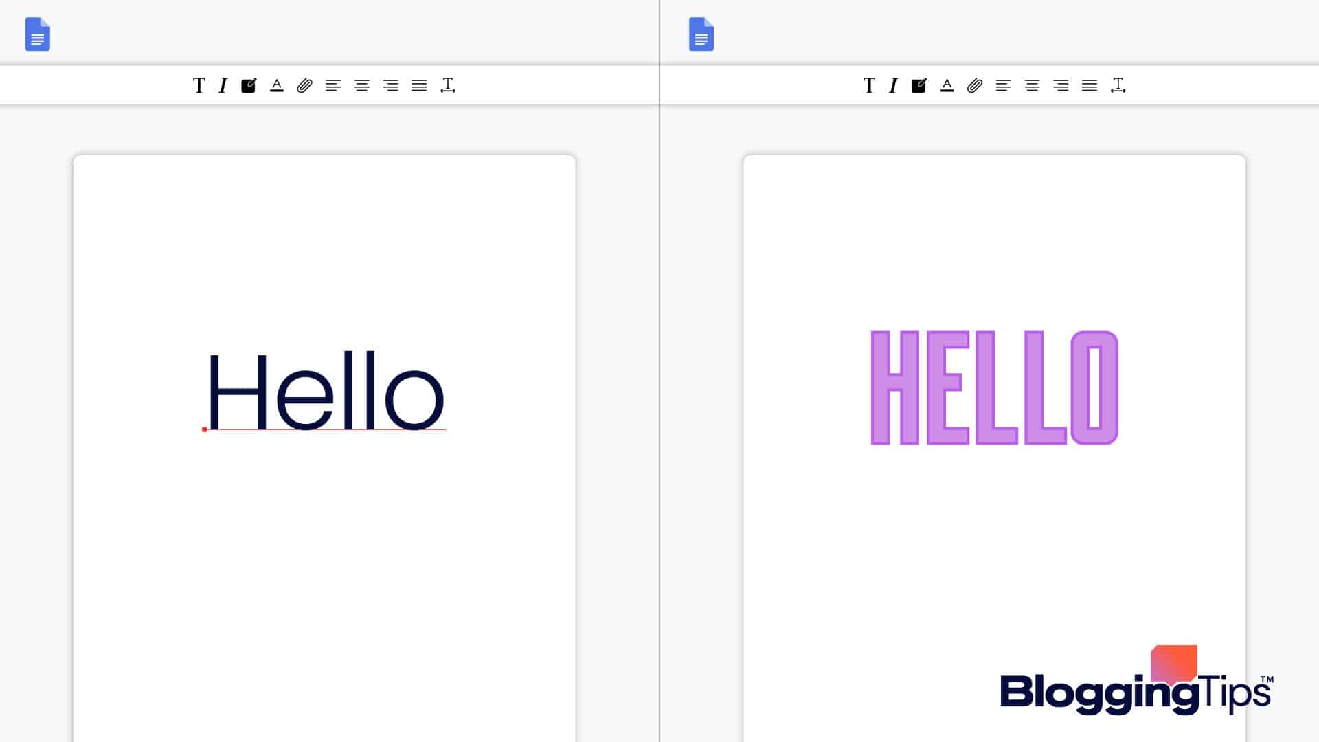vector graphics showing an illustration of how to make bubble letters in google docs