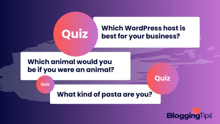 vector graphic showing elements related to how to make buzzfeed quizzes