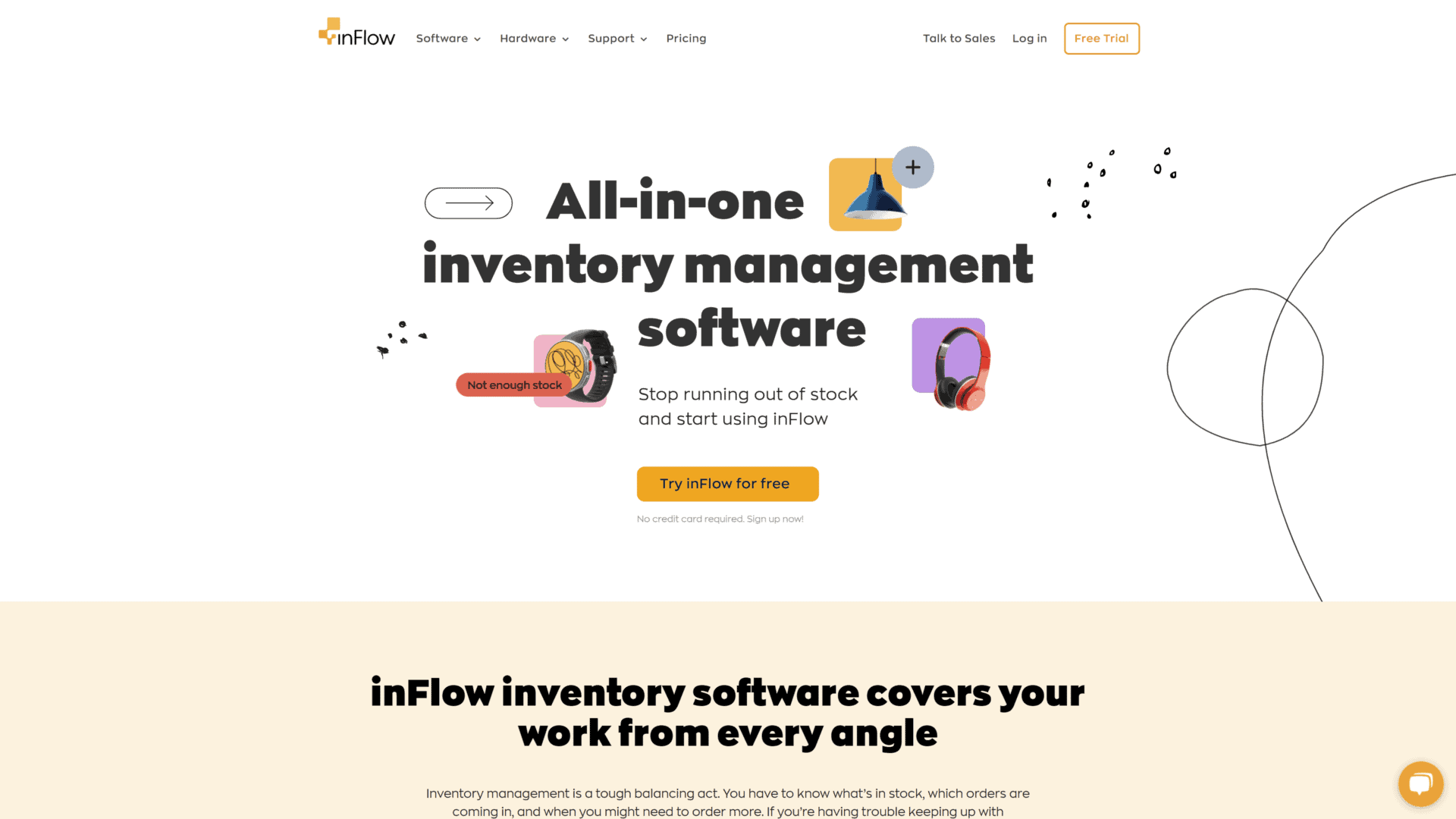 inflowinventory homepage screenshot 1