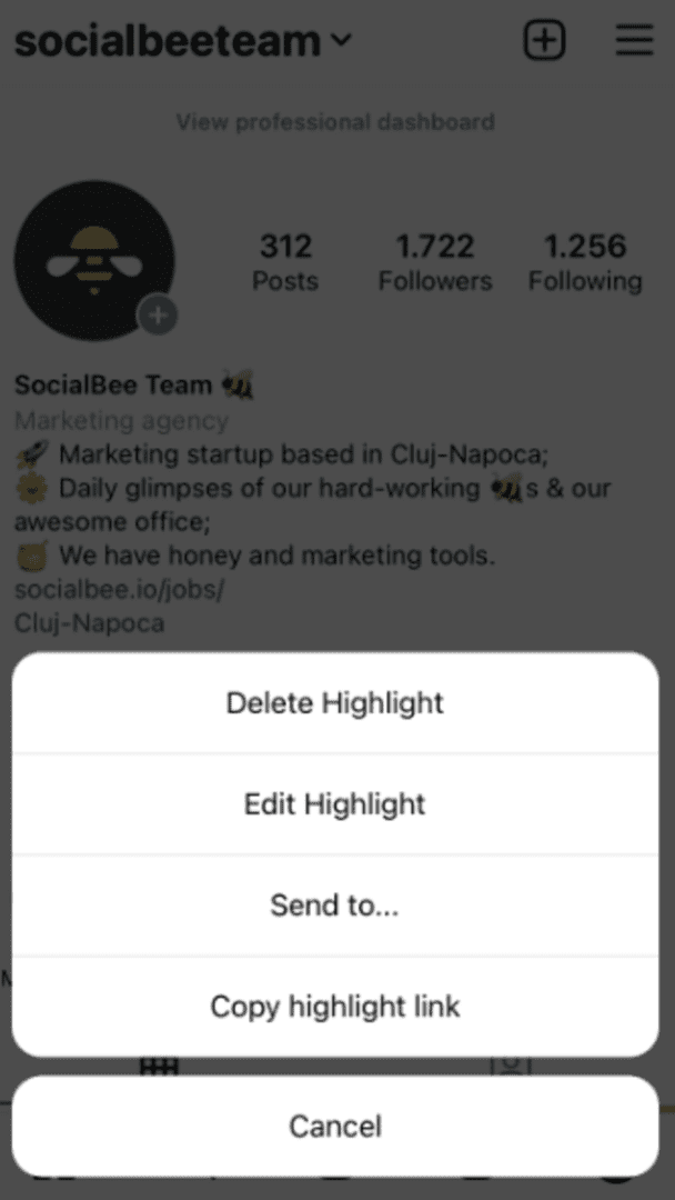 05 edit instagram highlight