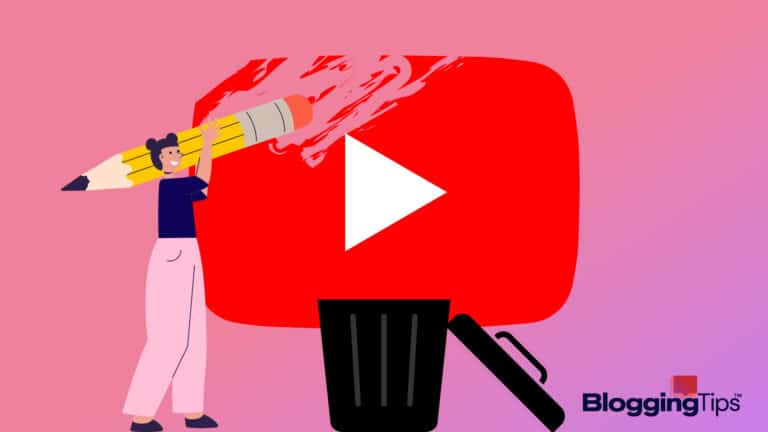 vector graphic showing an illustration of a man trying to erase youtube